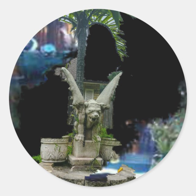 Sticker Rond Gargoyle (Devant)