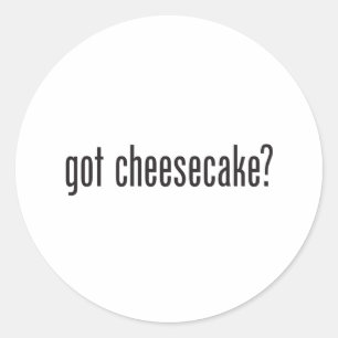 Sticker Rond gâteau au fromage obtenu