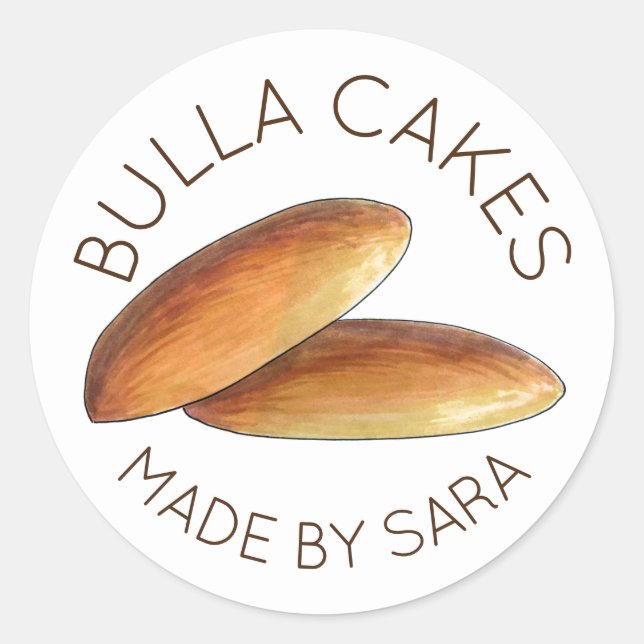 Sticker Rond Gâteaux De Bulla Faits Maison Gâteau Jamaïcain Fab (Devant)