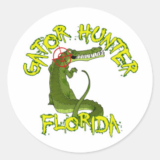 Sticker Rond Gator Hunter Floride