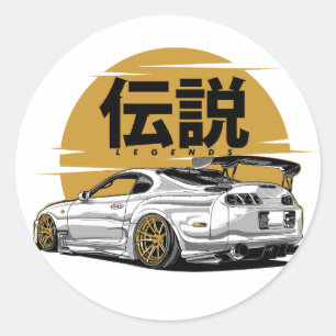STICKER ROND GAUCHE DE LA DÉRIVE SUPRA