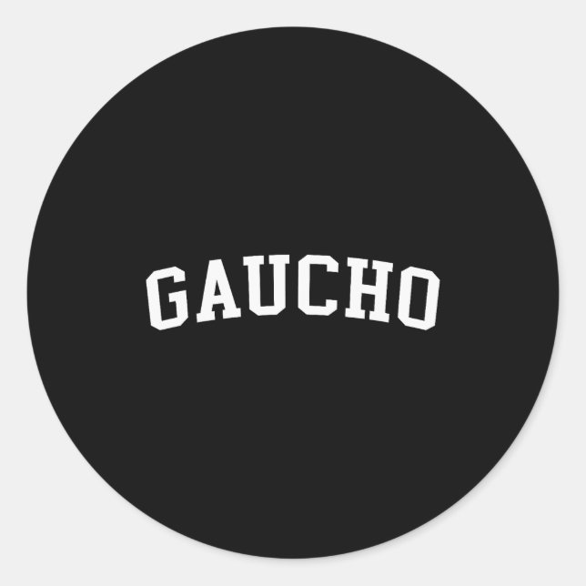 Sticker Rond Gaucho  (Devant)