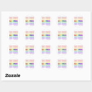 Sticker Rond Gay pride
