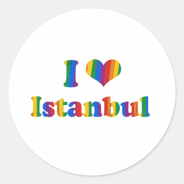 STICKER ROND GAY PRIDE ISTANBUL (Devant)