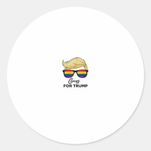 Sticker Rond Gays Pour Trump 2020 Election Pride la LGBT Pride 
