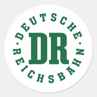 Sticker Rond GDR / DDR Railway - Deutsche Reichsbahn Sign