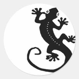 Sticker Rond Gecko 1