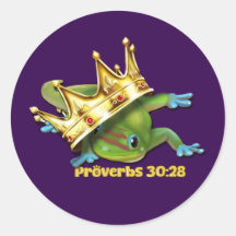 Gecko avec couronne—Proverbes