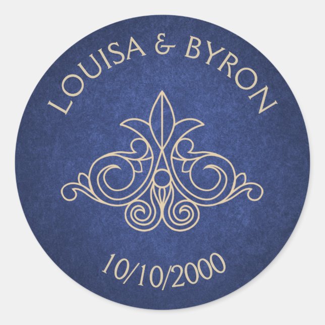 Sticker Rond Geek de bibliothèque de livres Mariage littéraire  (Devant)