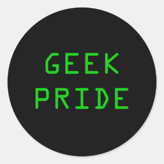 STICKER ROND GEEK PRIDE