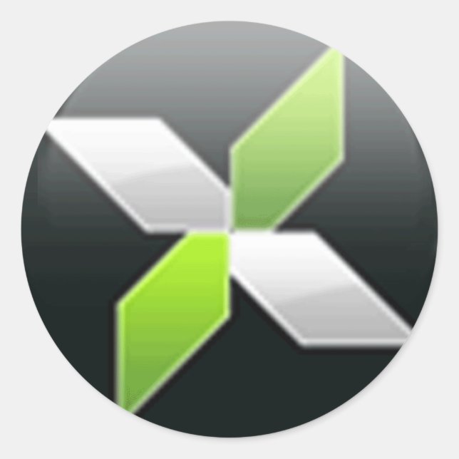 STICKER ROND GEFORCE3D.NET (Devant)