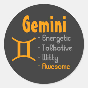 Sticker Rond Gemini