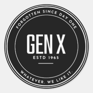 Sticker Rond GEN X : Les oubliés