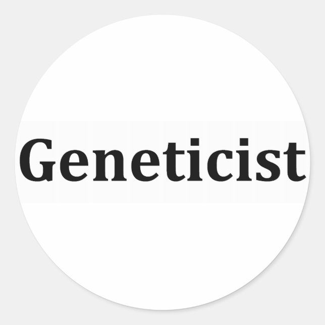 Sticker Rond généticien (Devant)