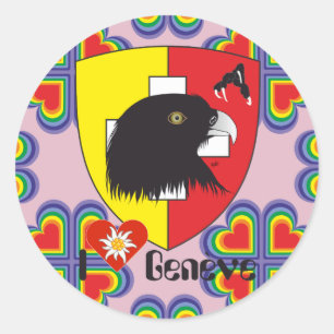Sticker Rond Genève / Genève Suisse Svizzera