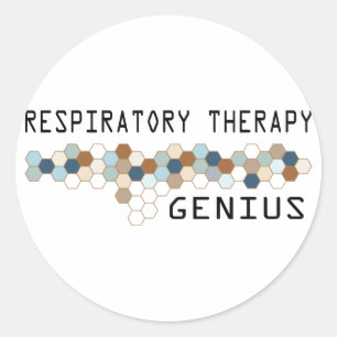 Sticker Rond Génie de thérapie respiratoire