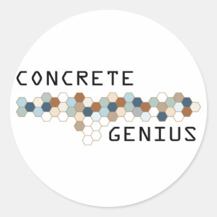 Sticker Rond Génie du béton