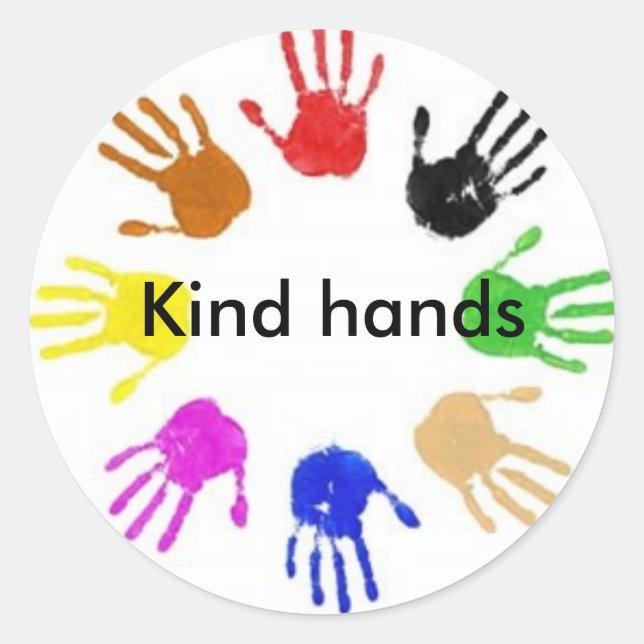 Sticker Rond Genre - Mains (Devant)