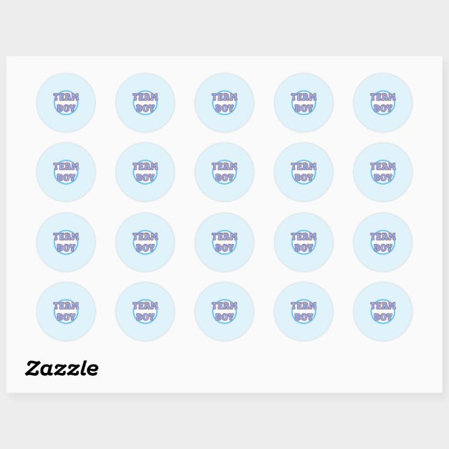 Sticker Rond Genre révélateur (Feuille)