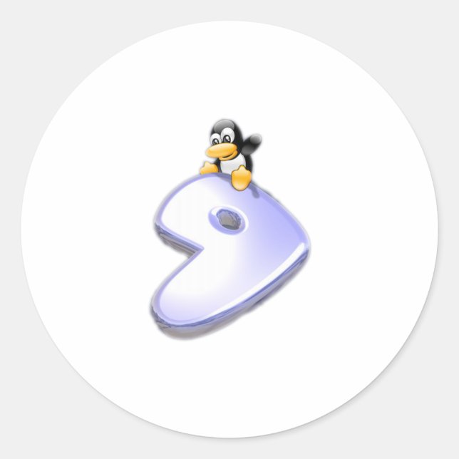 Sticker Rond Gentoo Linux (Devant)