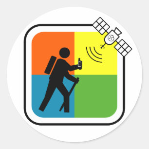 Sticker Rond GeoCacher