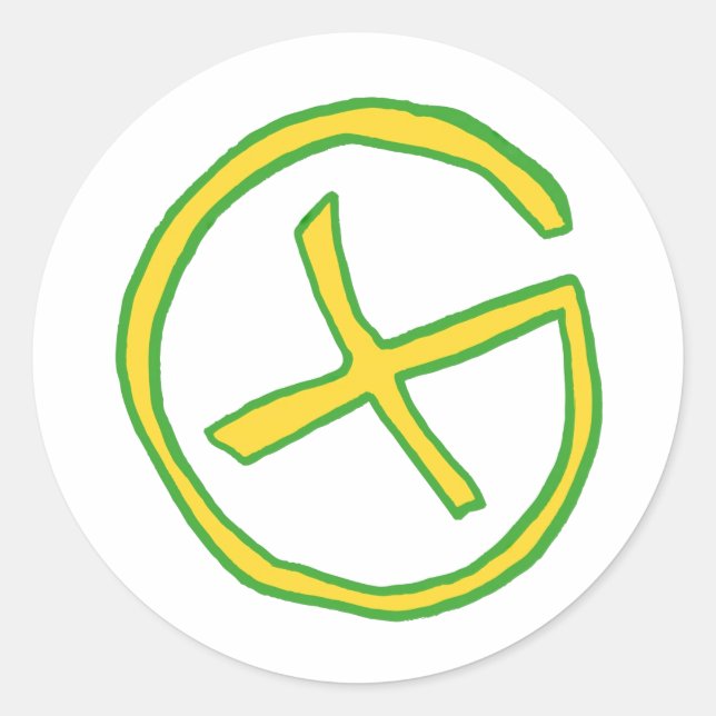 Sticker Rond Géocaching (Devant)