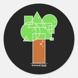 Sticker Rond Geometree I