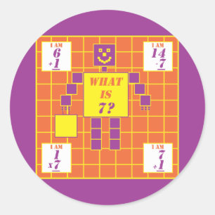 Sticker Rond Géométrie - Sticker-Carré-Age 7