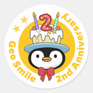 Sticker Rond GeoSmile