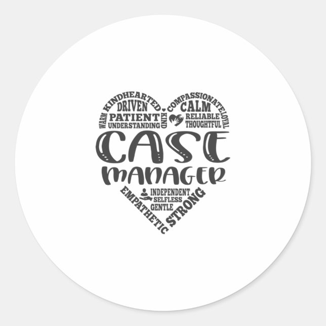 Sticker Rond Gestionnaire coque, Résultats de l'intervenant soc (Devant)