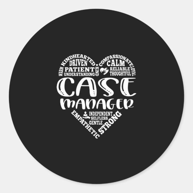 Sticker Rond Gestionnaire coque, Résultats de l'intervenant soc (Devant)