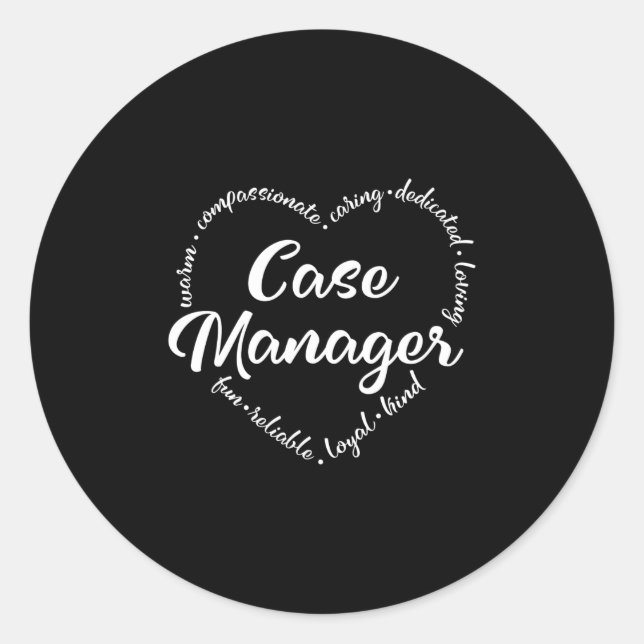 Sticker Rond Gestionnaire coque, Résultats de l'intervenant soc (Devant)