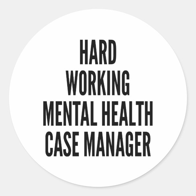 Sticker Rond Gestionnaire de Coques en santé mentale au travail (Devant)
