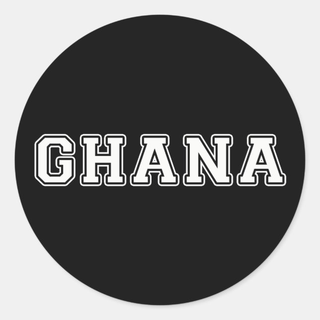 Sticker Rond Ghana (Devant)