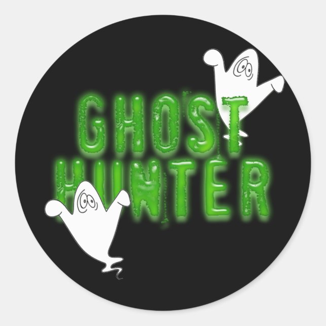 Sticker Rond Ghost Hunter (Devant)