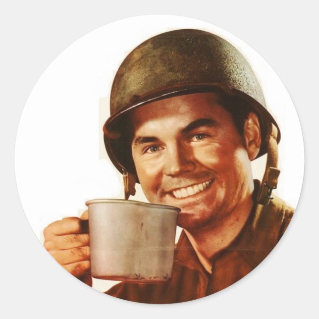 Sticker Rond GI Cuppa Joe (Devant)