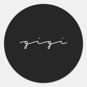Sticker Rond Gigi Grandma Pour La Fête Des Mères Grand-Parents