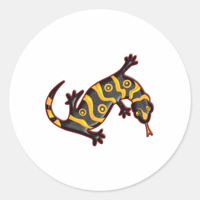 Sticker Rond Gila Monster (Devant)