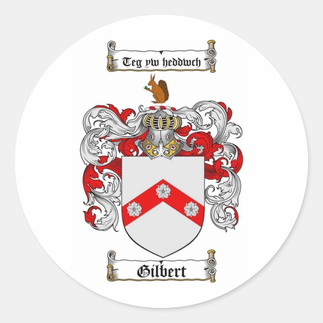 STICKER ROND GILBERT FAMILLE CREST - GILBERT BRAS (Devant)