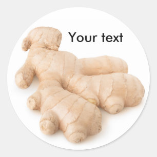 Sticker Rond Gingembre frais