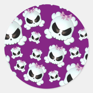 Sticker Rond Girly