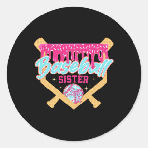 Sticker Rond Glace Bysebyll Sister Drip Bysebyll Jour de match