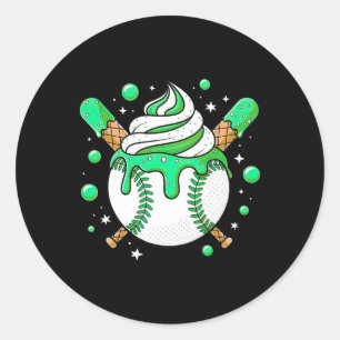 Sticker Rond Glace Crème Goutte Bysebyll Chose Chemise Chose By