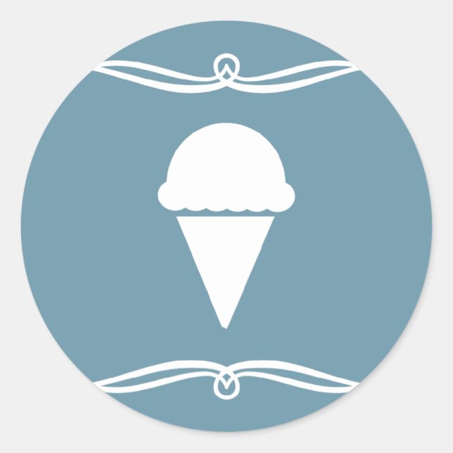 Sticker Rond glace moite (Devant)