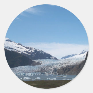 Sticker Rond Glacier Mendenhall