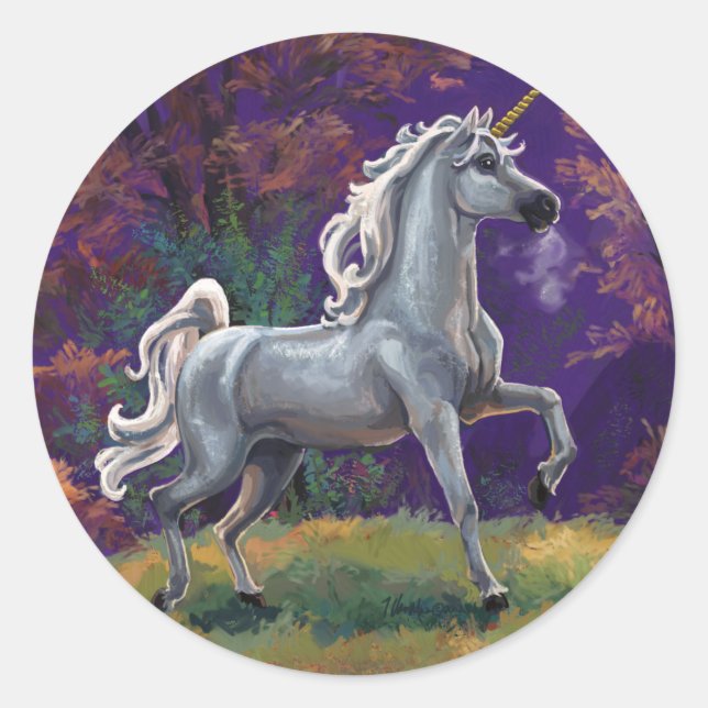 Sticker Rond Glade Unicorn (Devant)
