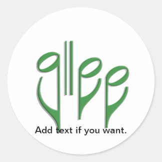 Sticker Rond glee club