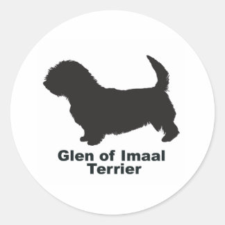 Sticker Rond Glen d'Imaal Terrier
