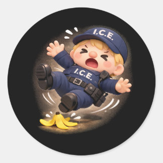 Sticker Rond Glissant Quand Humide