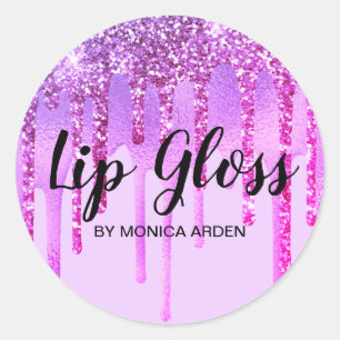 Sticker Rond Glitterie Purple Drives Lésion Lésion Business